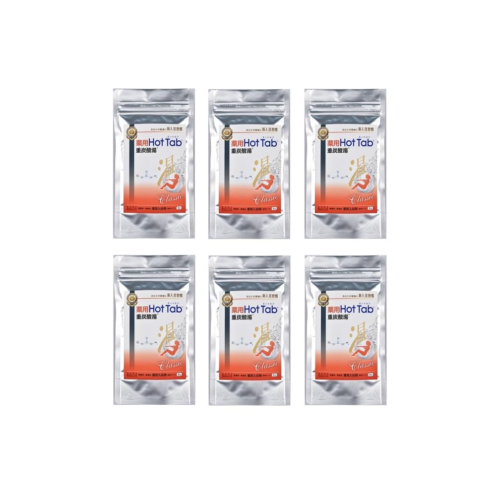 Amazon.co.jp: 薬用 ホットタブ 重炭酸湯 Classic 9錠入 ×6セット